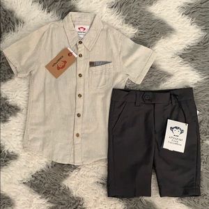 NWT Appaman Dress Shirt & Bermuda Trouser Short